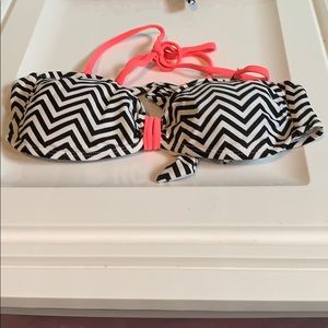 Bandeau style bikini top